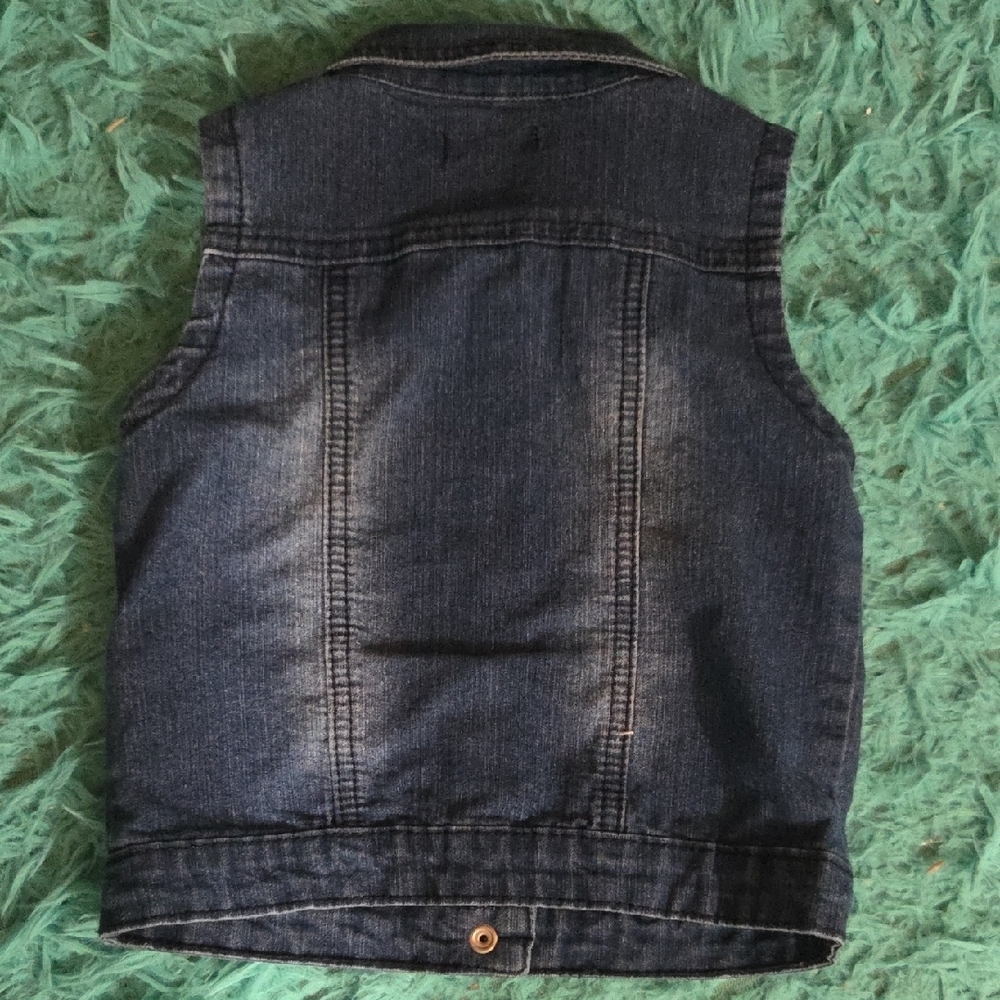 7 For All Mankind Kids Denim Vest - Picture 2 of 3